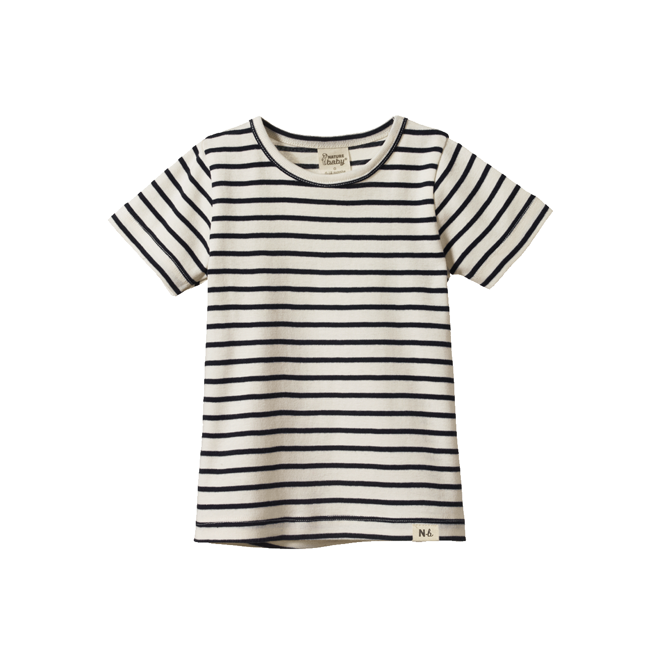 River Baby Tee - Navy Sailor Stripe