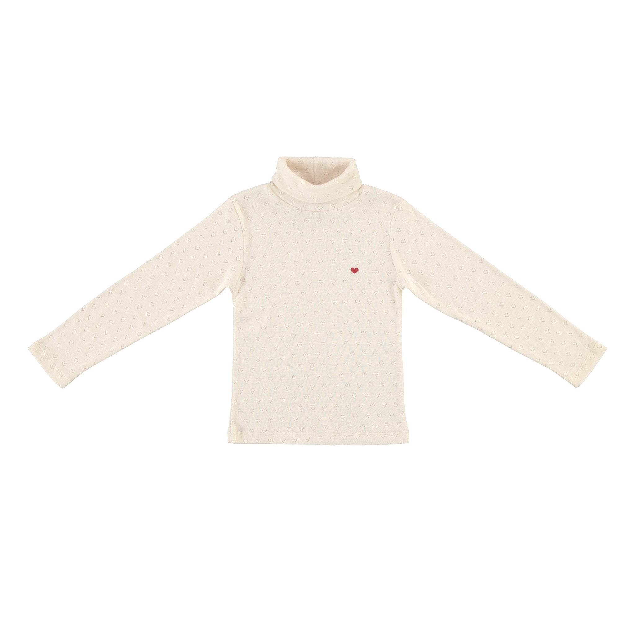 Heart Turtleneck - Natural