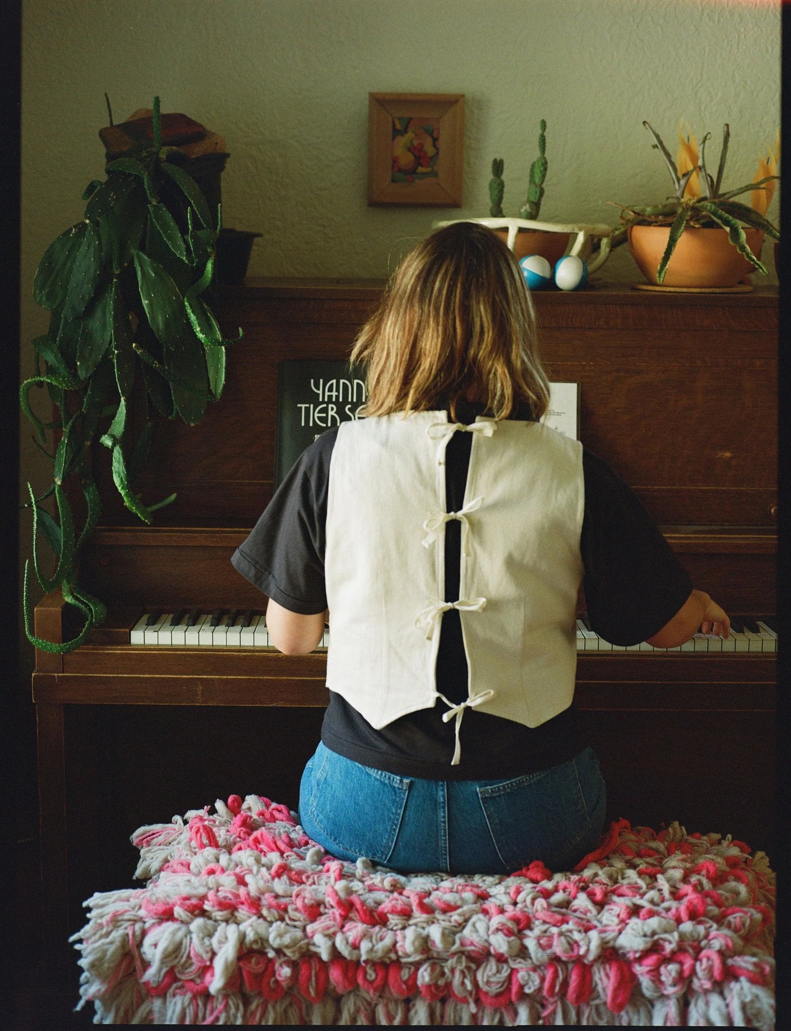 Farra Vest | Bone | Organic + Undyed