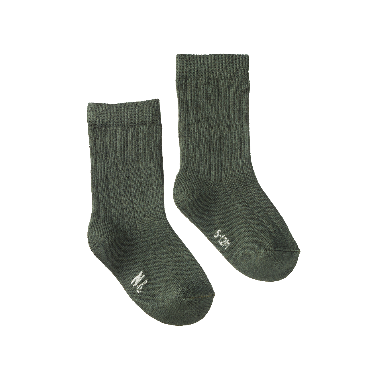 Organic Cotton Rib Socks - Thyme