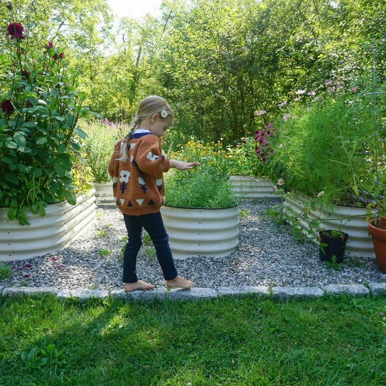 Naturally Dyed Wool & Baby Alpaca Crewneck Kids Sweater