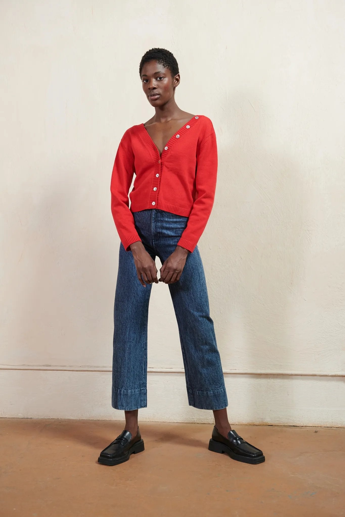 Button Cardi | Piquillo | Organic