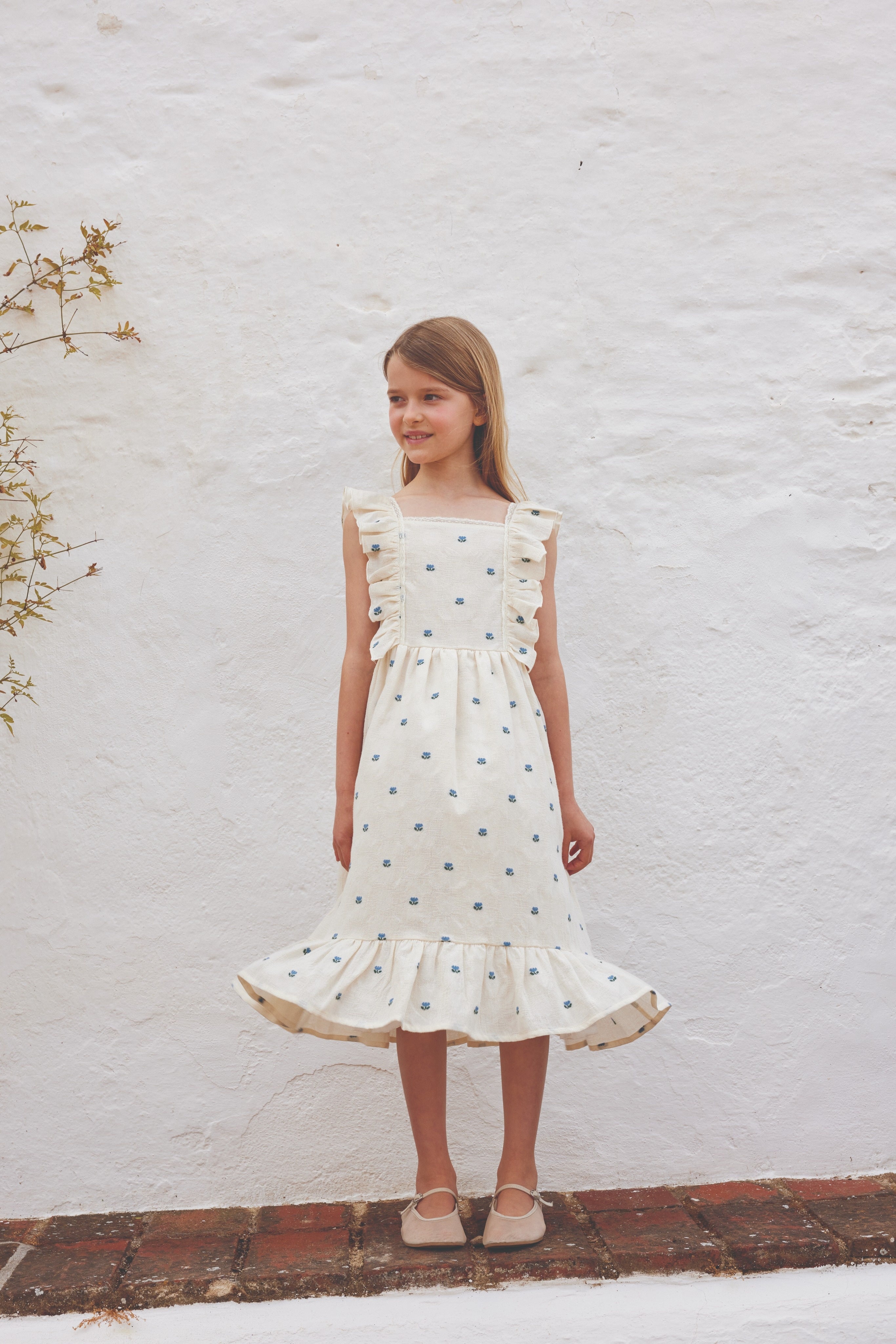 Lisa Dress Tulip Jacquard