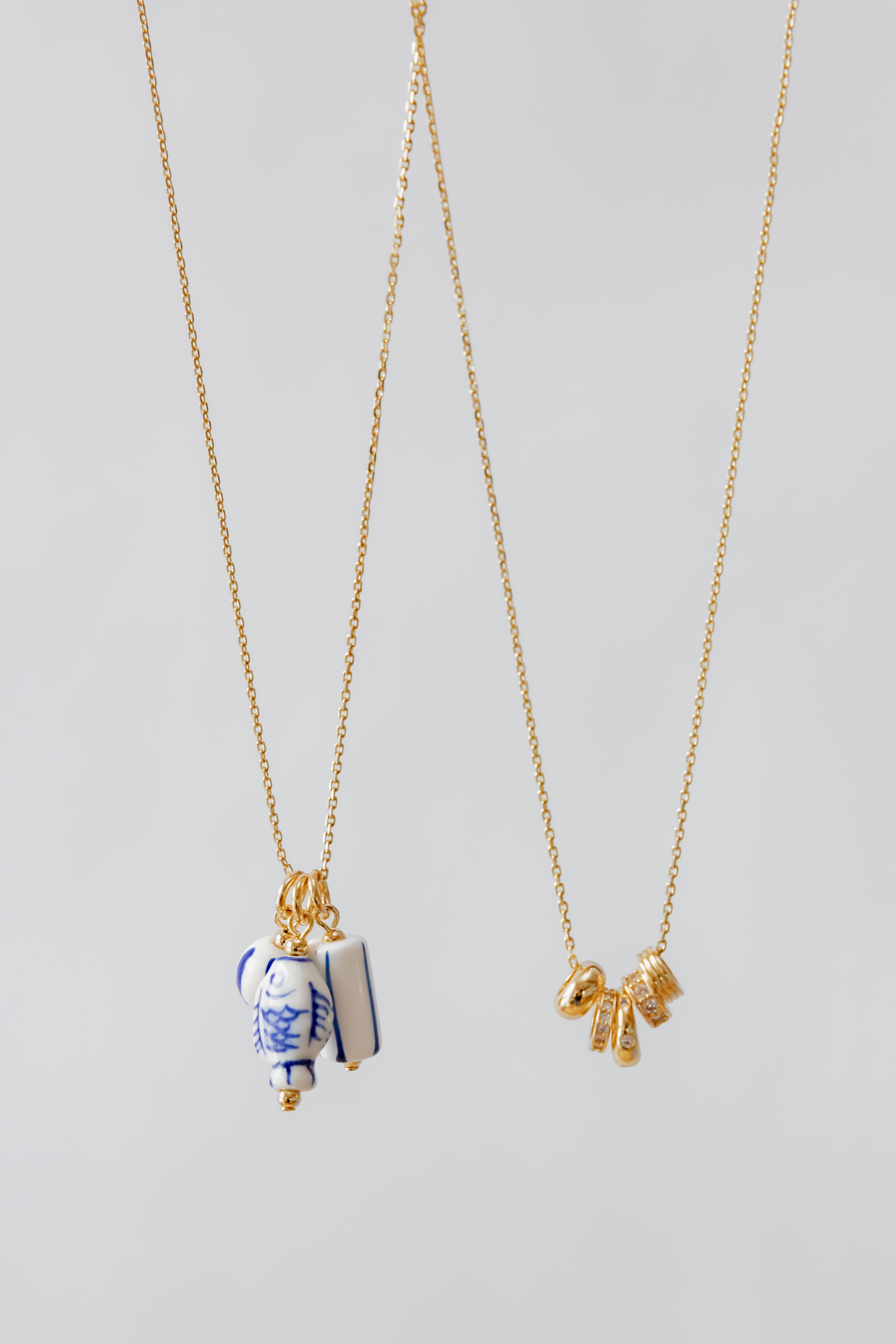 The Eleni Ceramic Charm Necklace