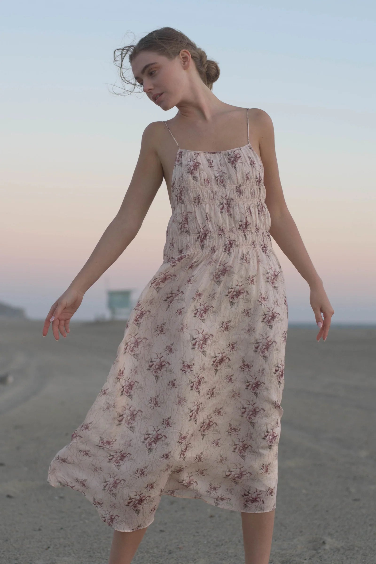 Cecilia Open Back Ramie Dress