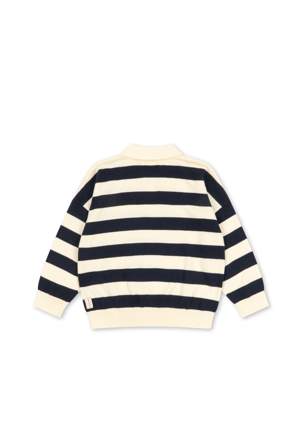 Manis Knit Polo - Navy Stripe
