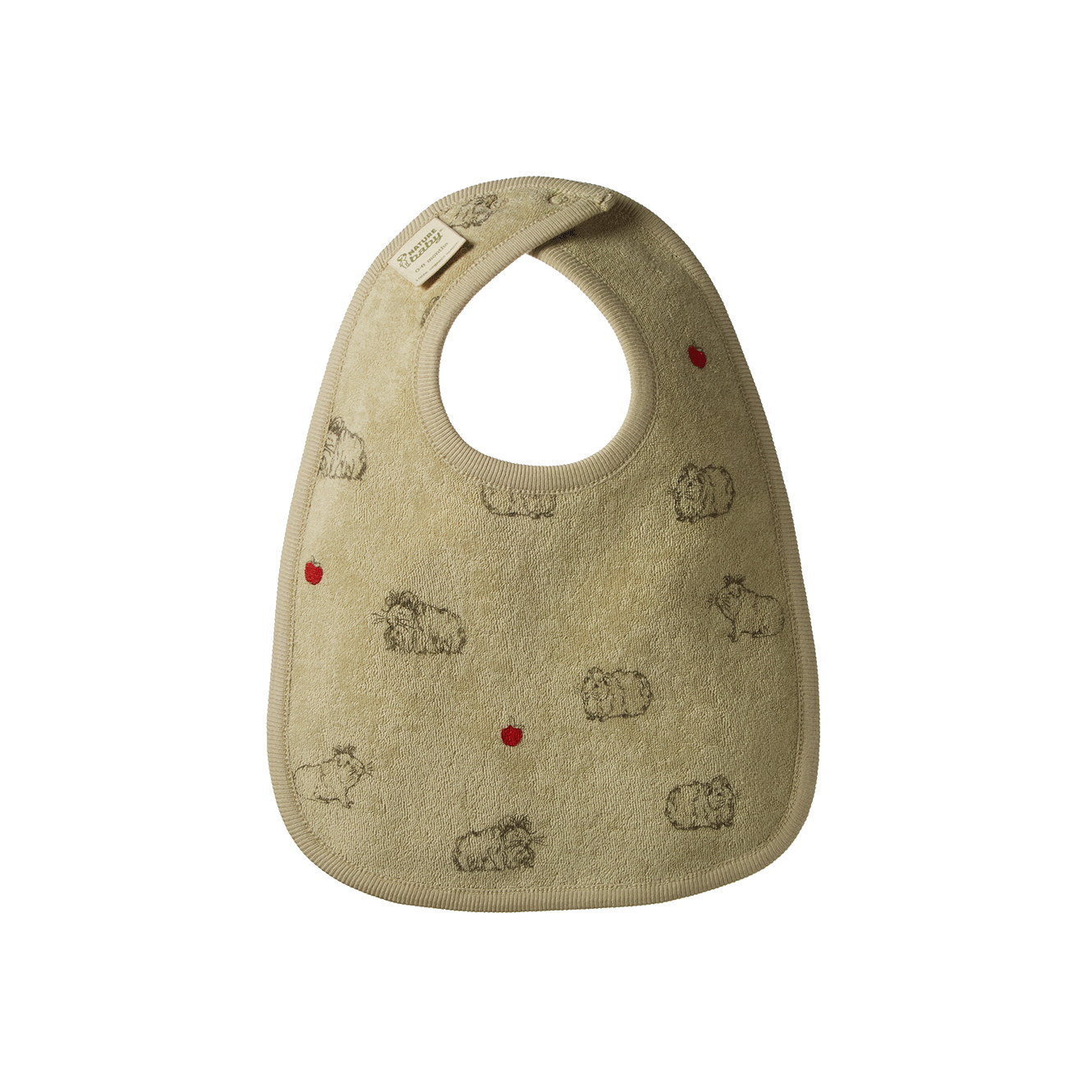 Reversible Bib Guinea Pig Gala Print