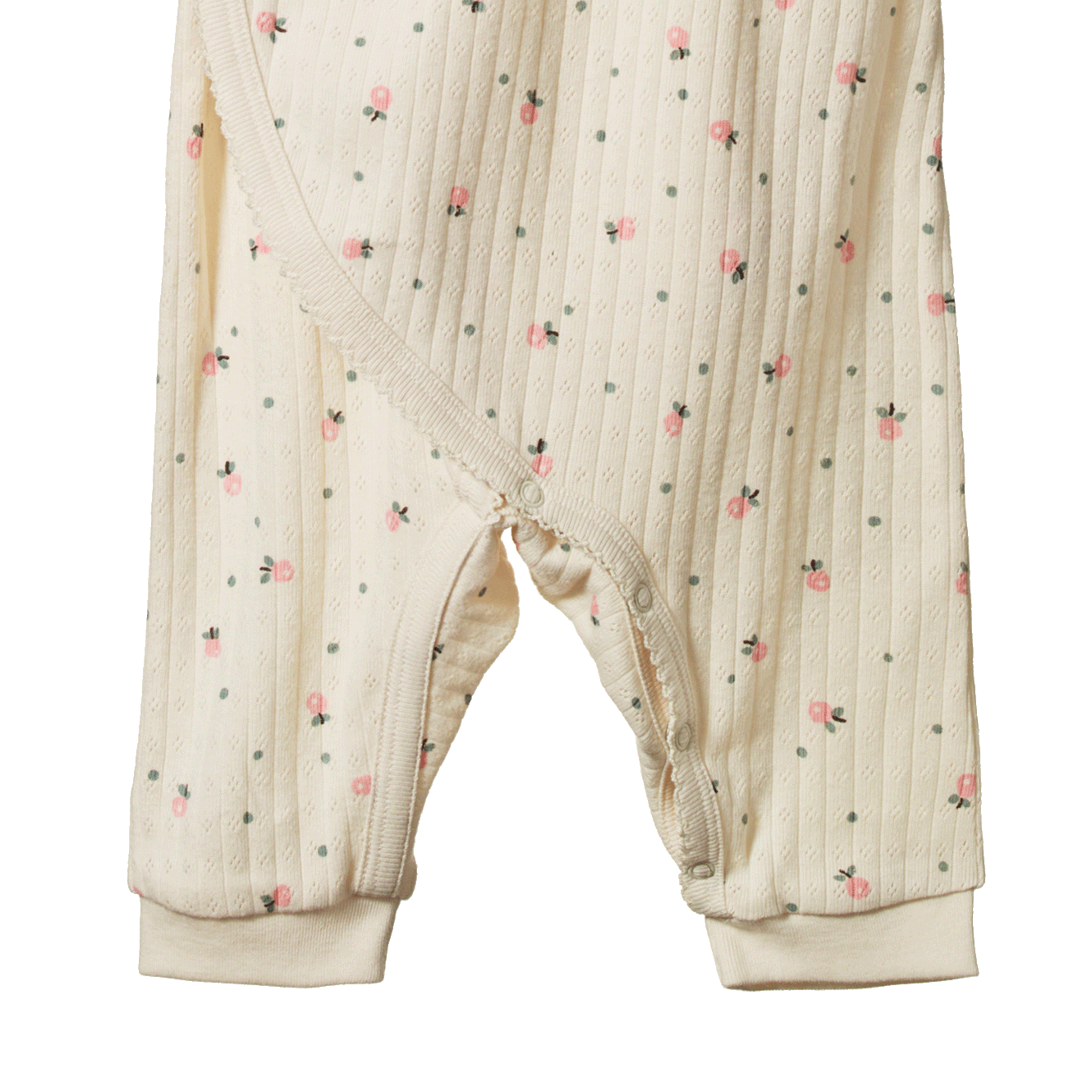 Pointelle Kimono Stretch and Grow - Posey Blossom