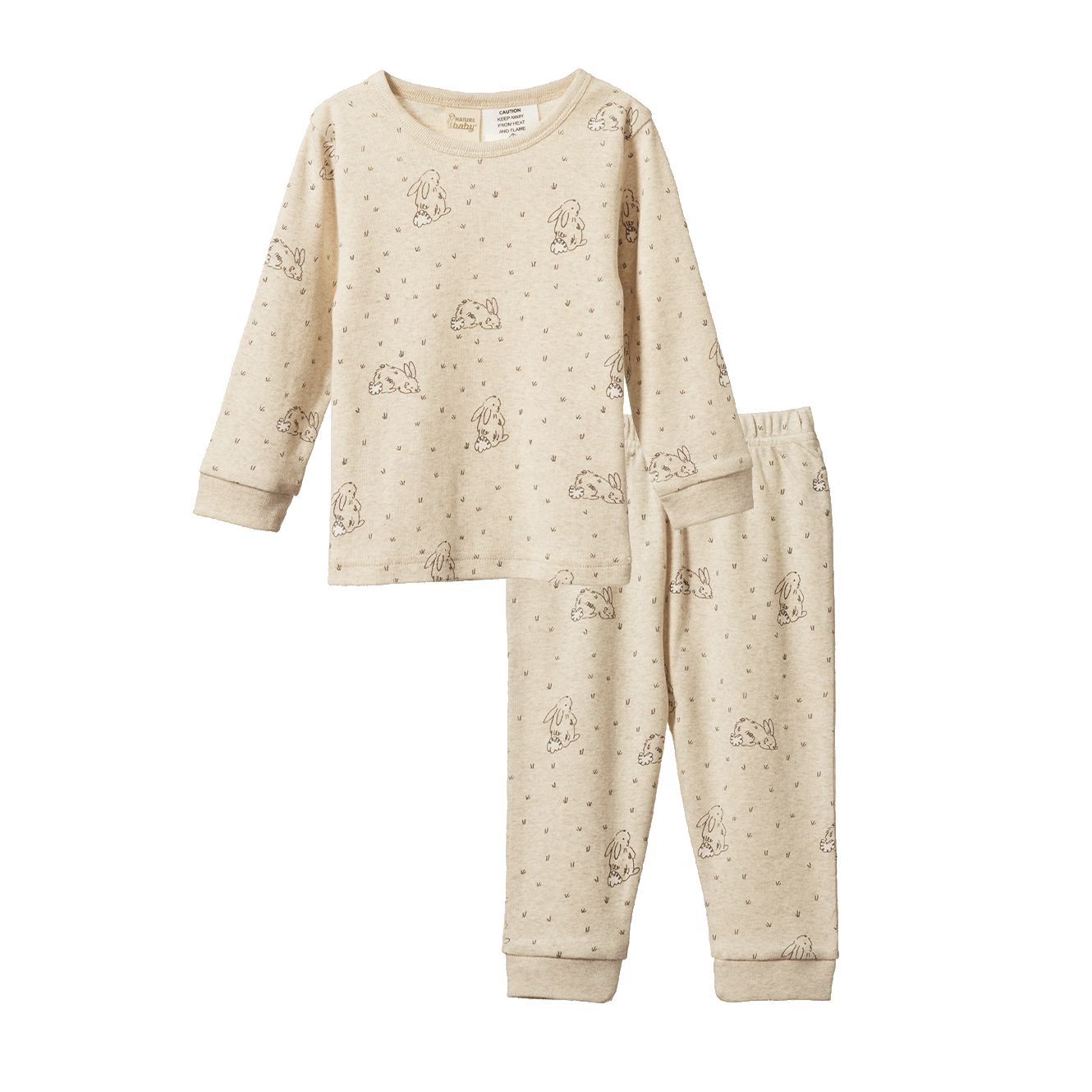 Long Sleeve Pyjama Set - Burrow Sleep Print