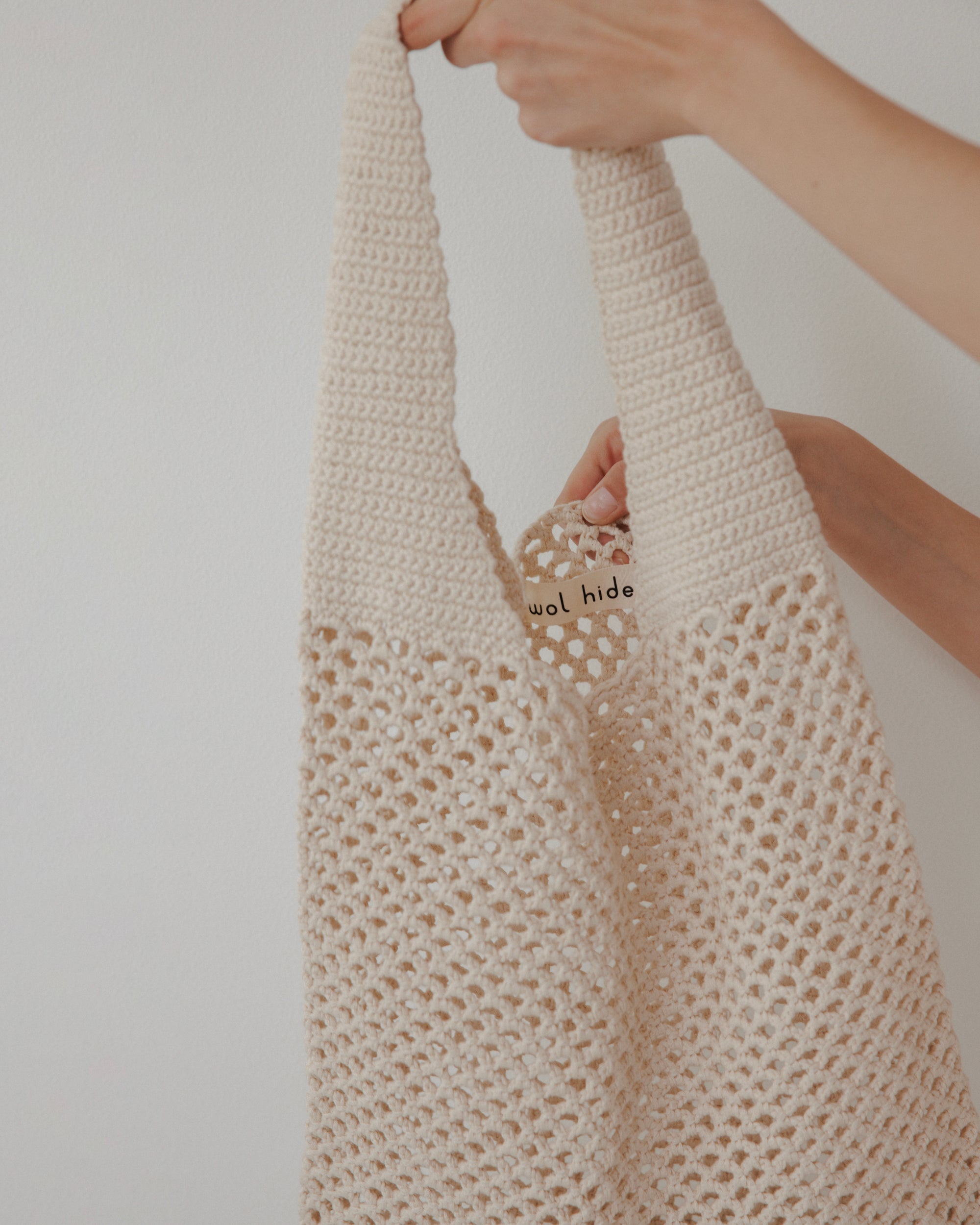 Crochet Tote : Bone