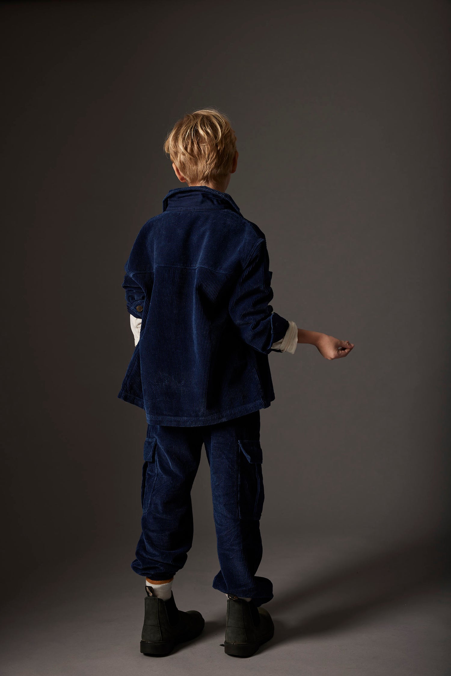 Denim Corduroy Cargo Pants