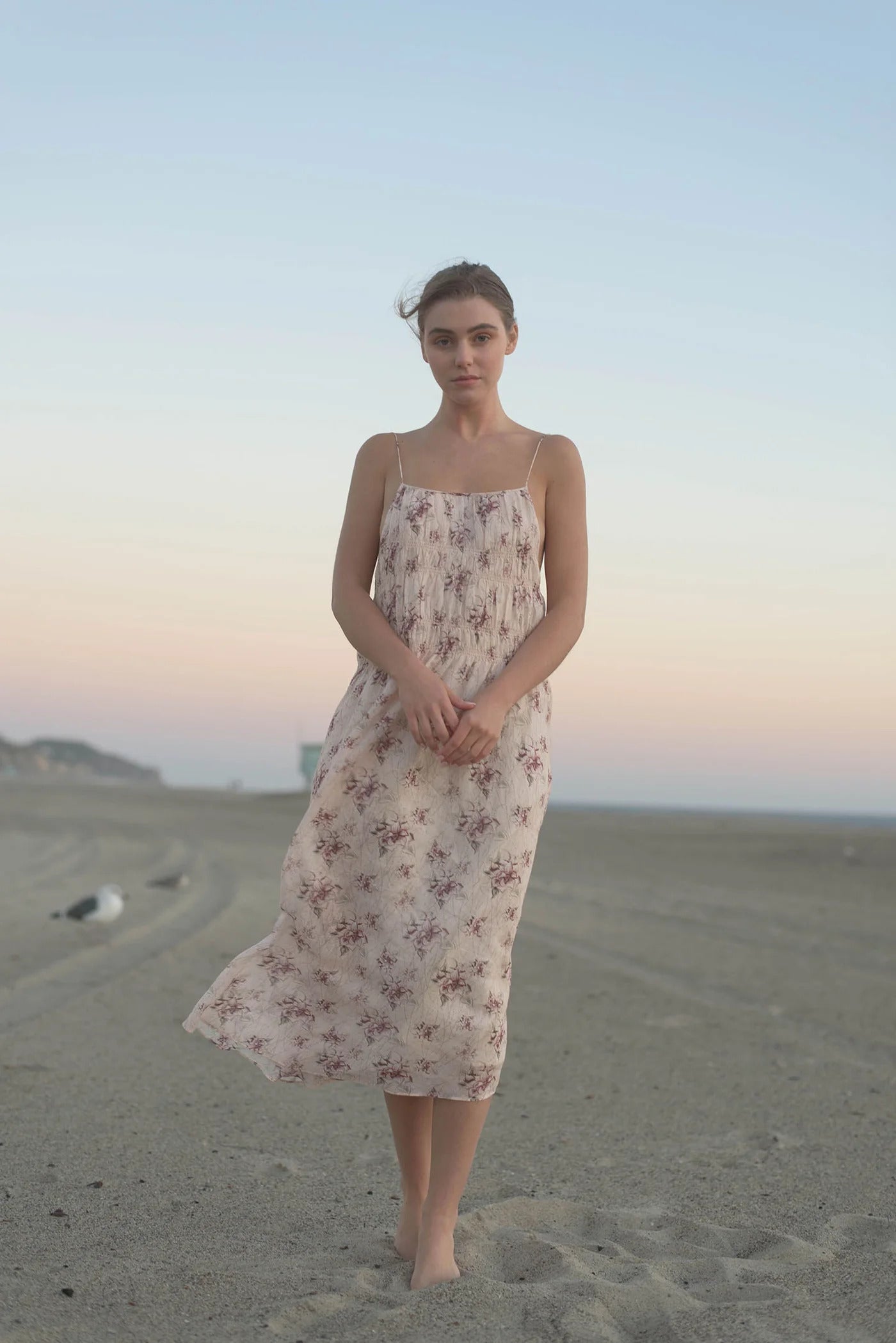 Cecilia Open Back Ramie Dress