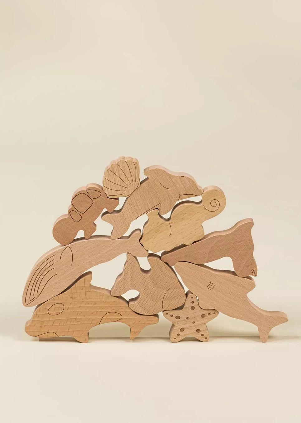 Wooden Balance Puzzle - Under the Sea