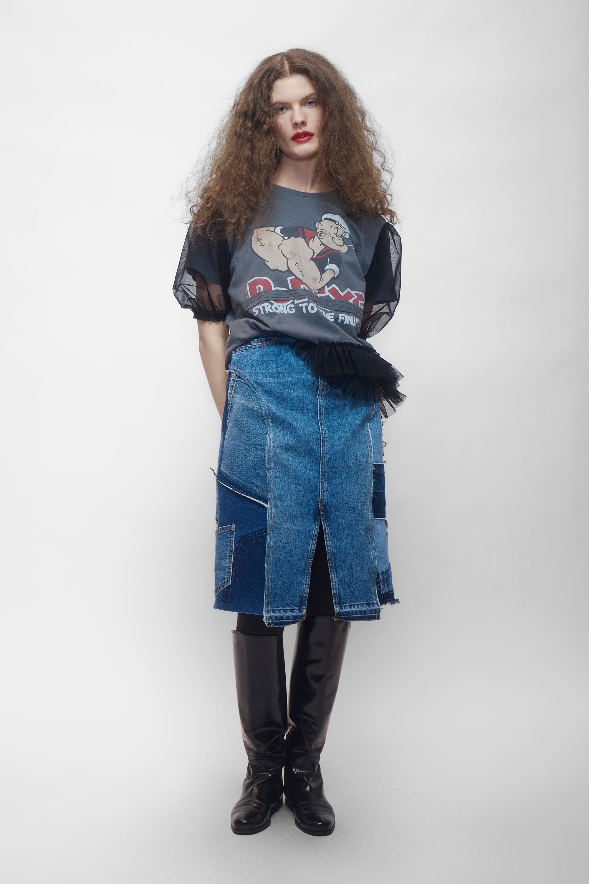 Patchwork Denim Skirt – assemble