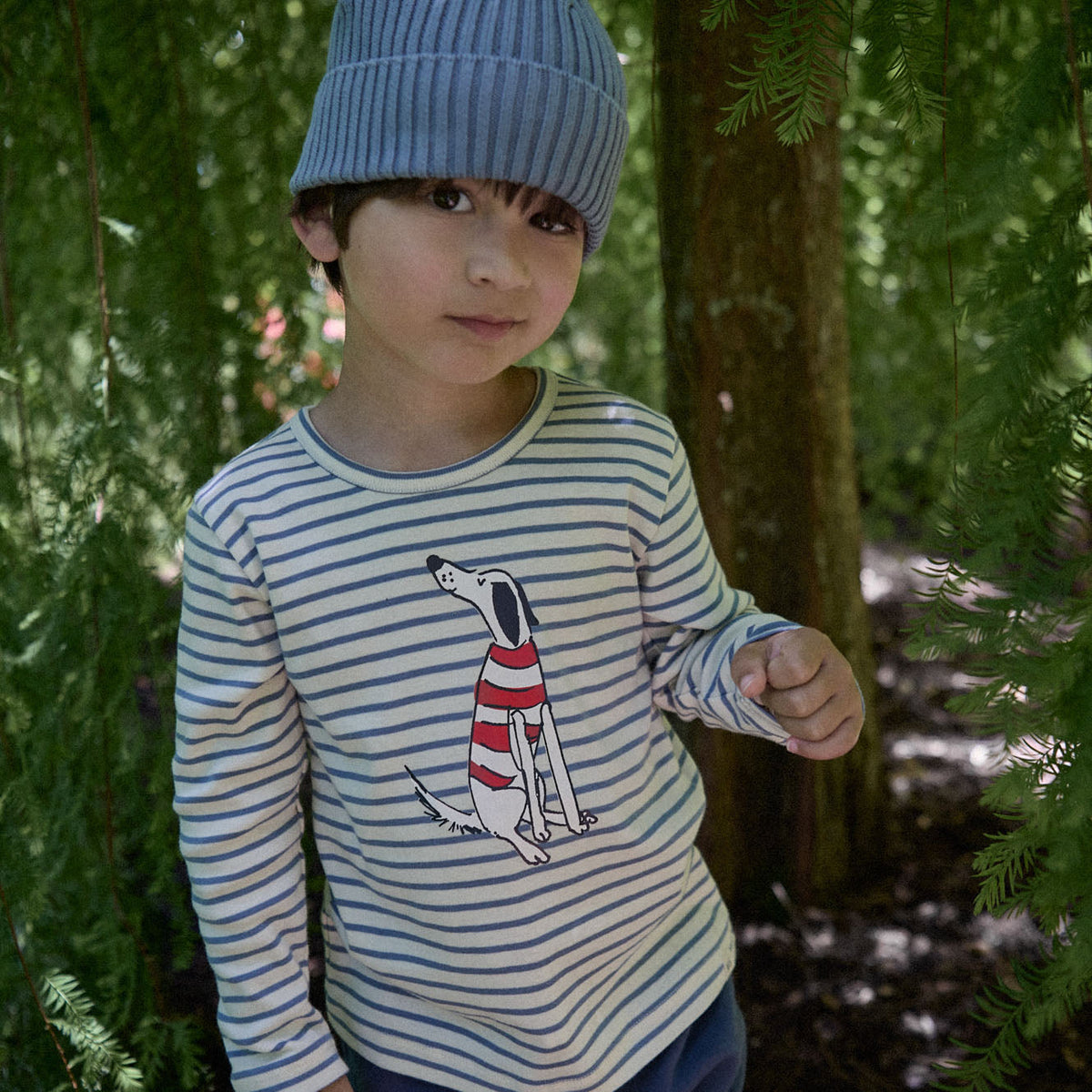 Forest Beanie - Dusky Blue