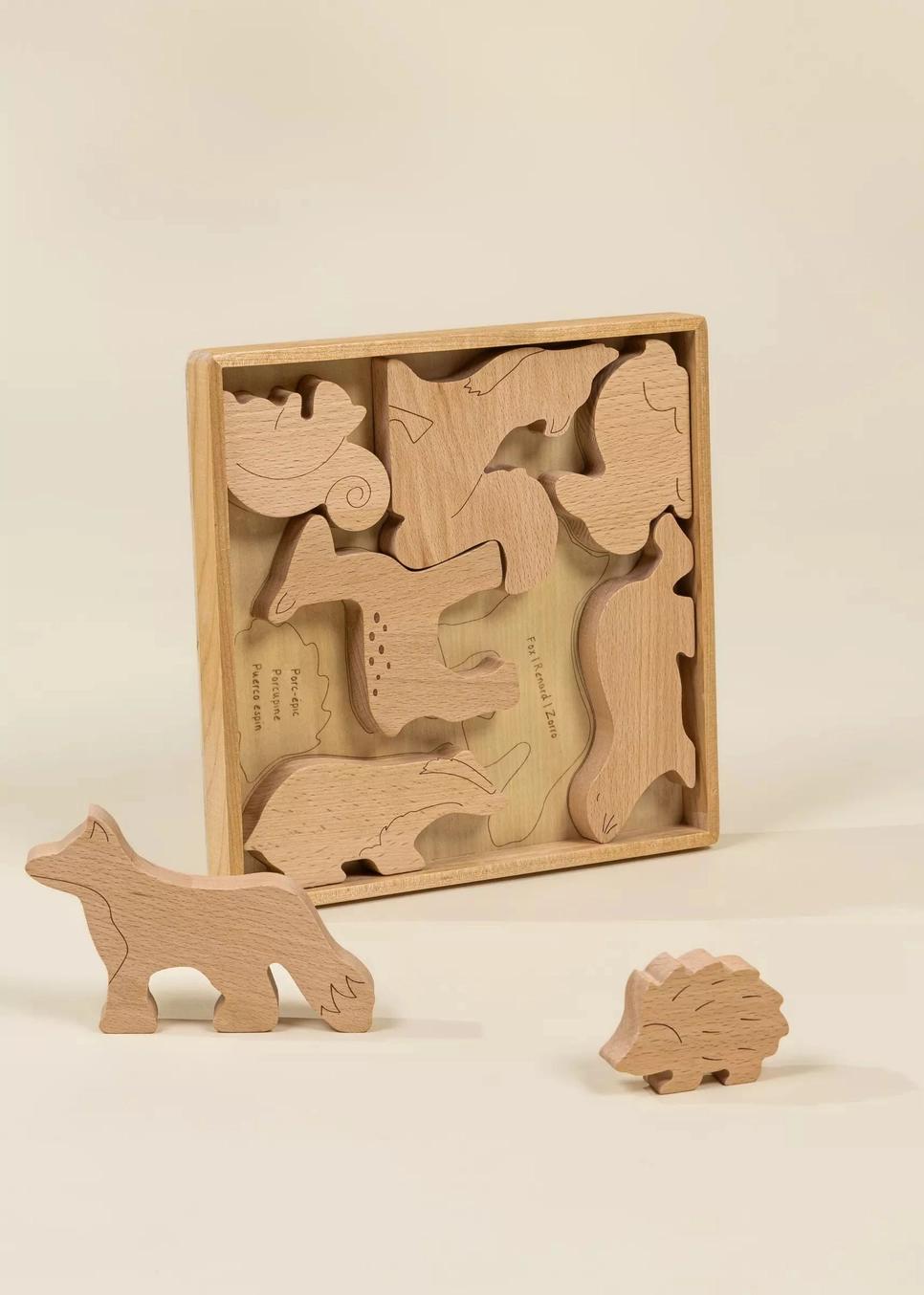 Wooden Balance Puzzle - Forest