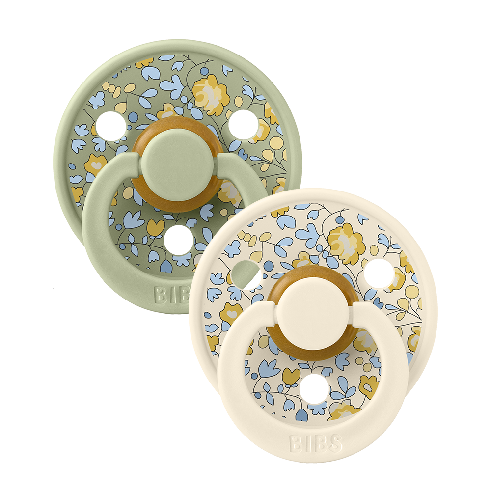 Bibs Pacifier x Liberty 2 Pack Eloise - Sage Mix