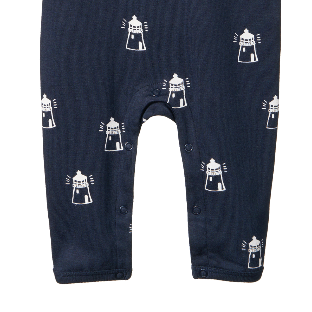Henley Sleep Suit Lighthouse Print