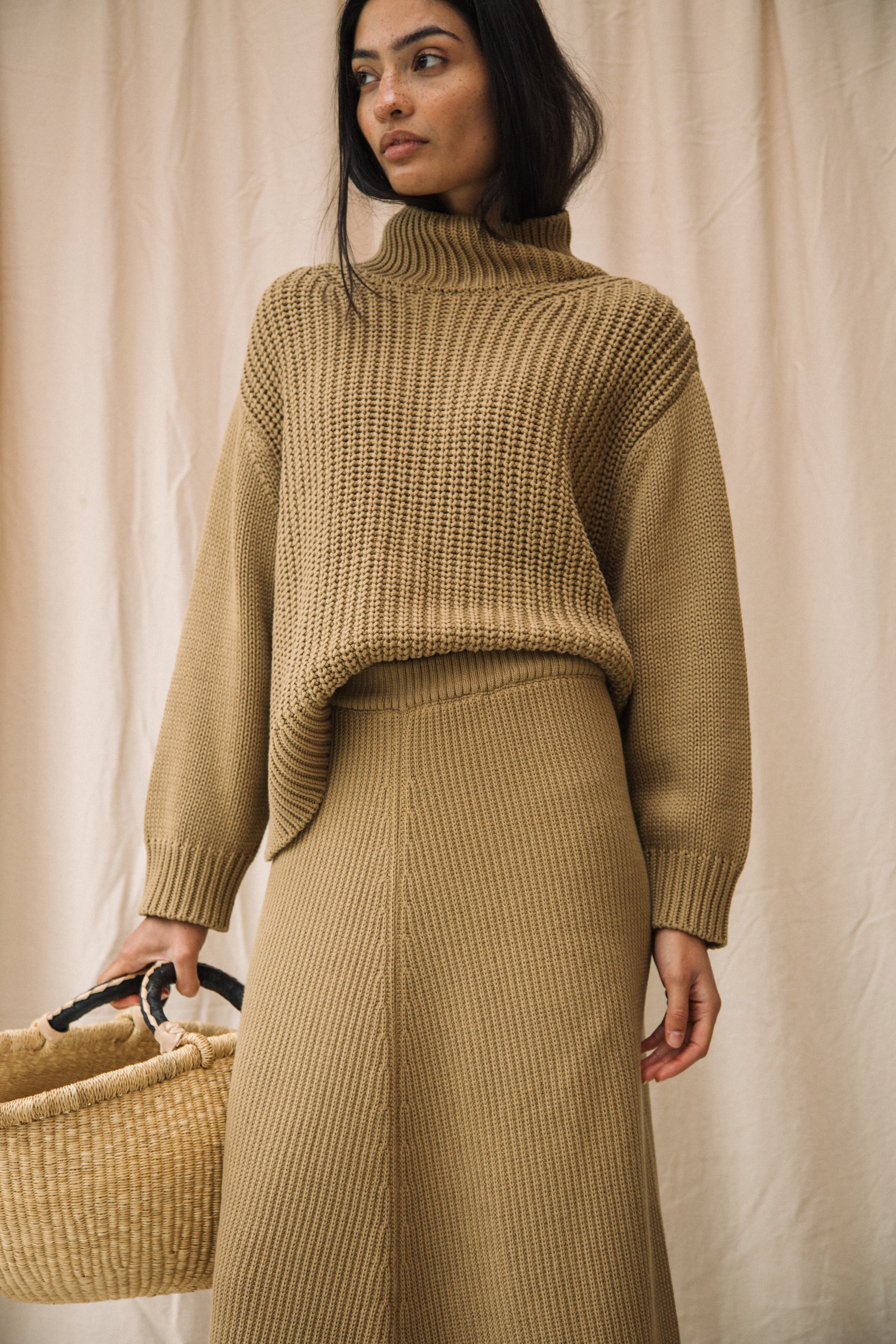 Tora Organic Cotton Jumper Sand