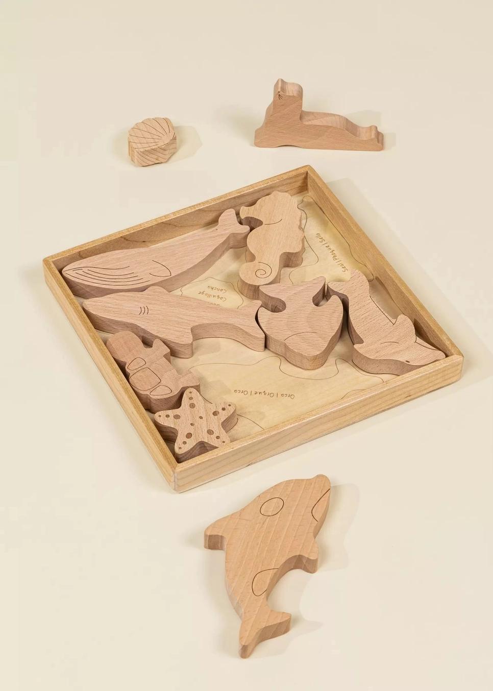 Wooden Balance Puzzle - Under the Sea