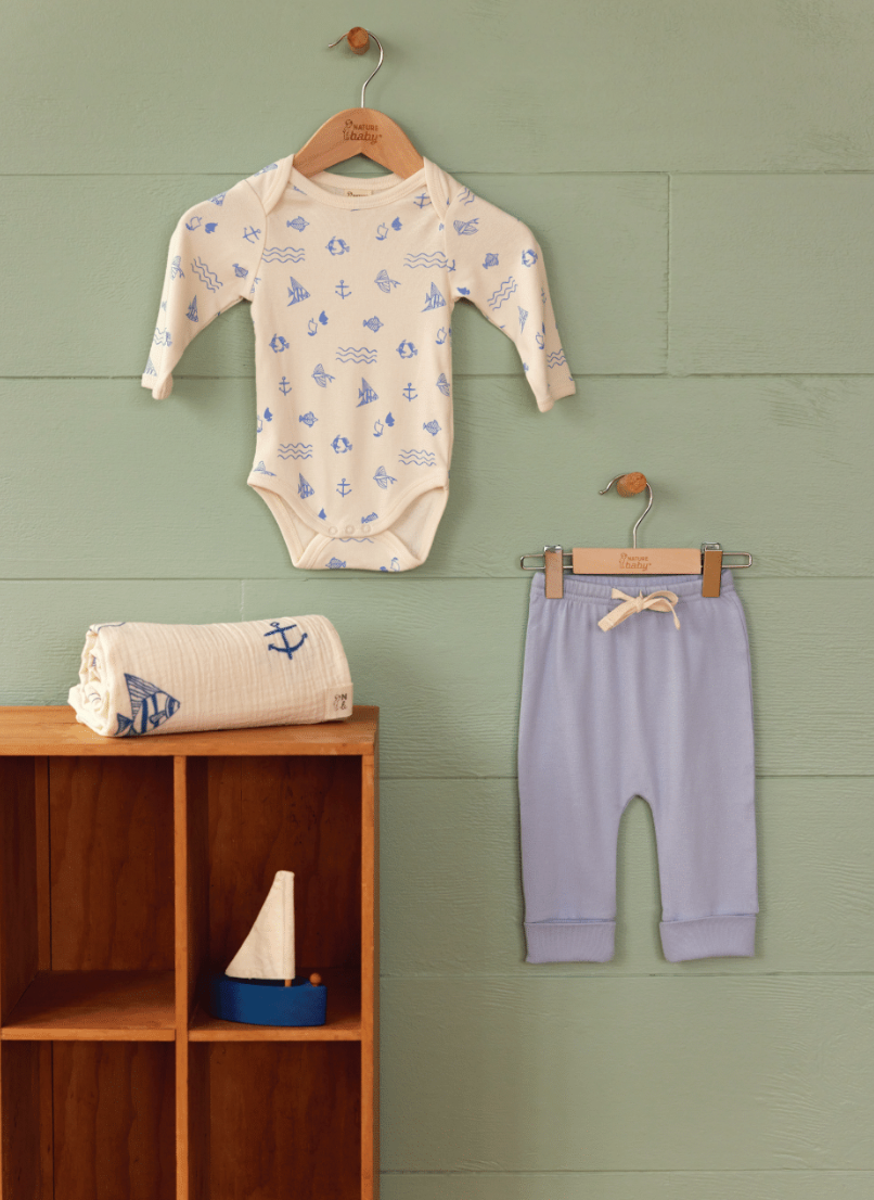 Atlantic Print Baby Set