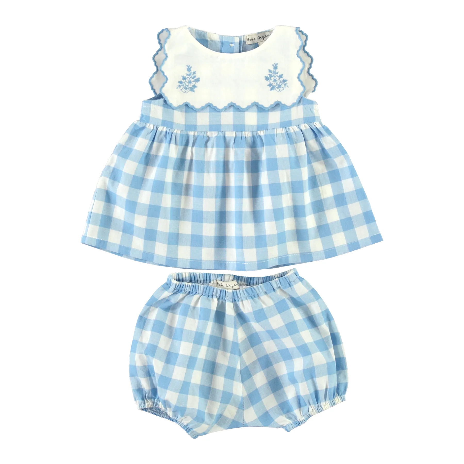Viola Baby Dress - Sailor Check