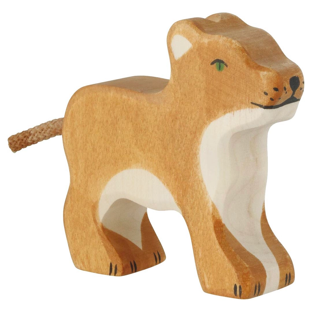 Holztiger Lion Cub
