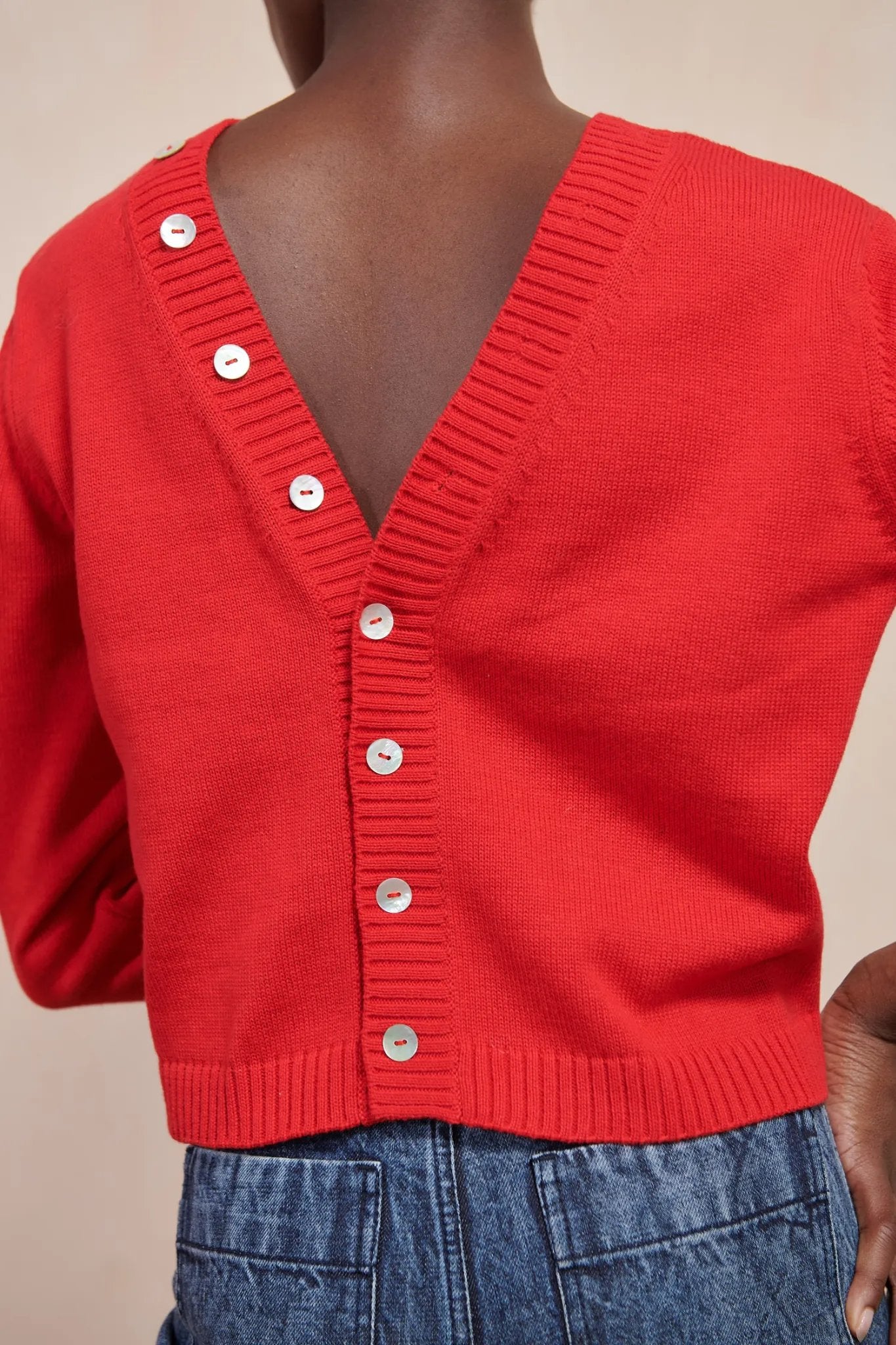Button Cardi | Piquillo | Organic