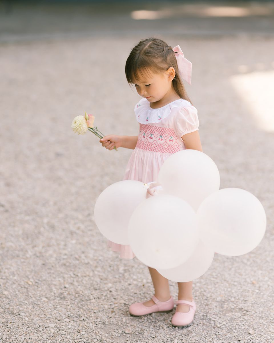 Cherry Rose Smocked Dress