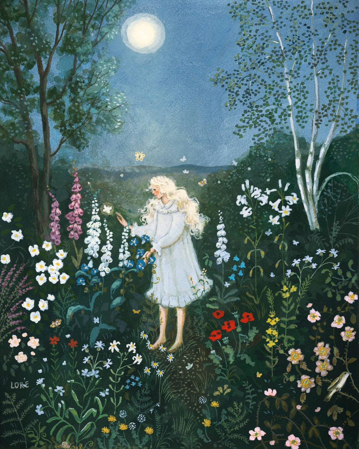 Moon Garden Art Print