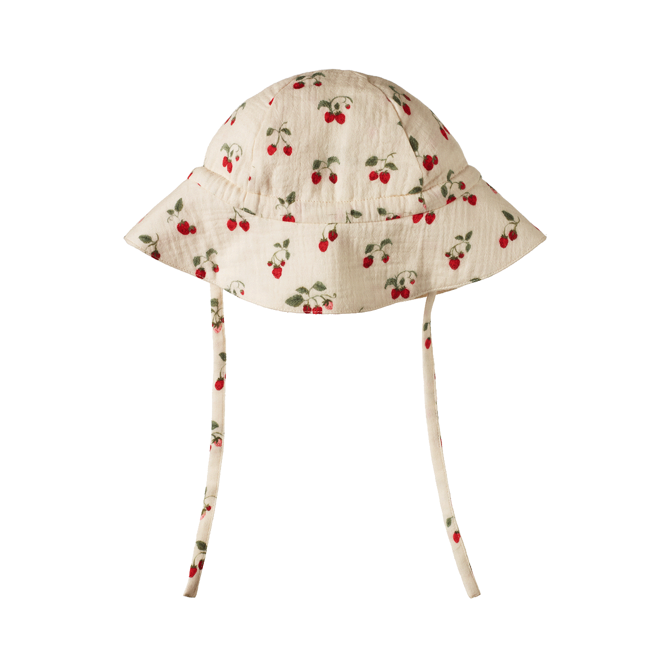 Muslin Sunhat - Strawberry Blush Print