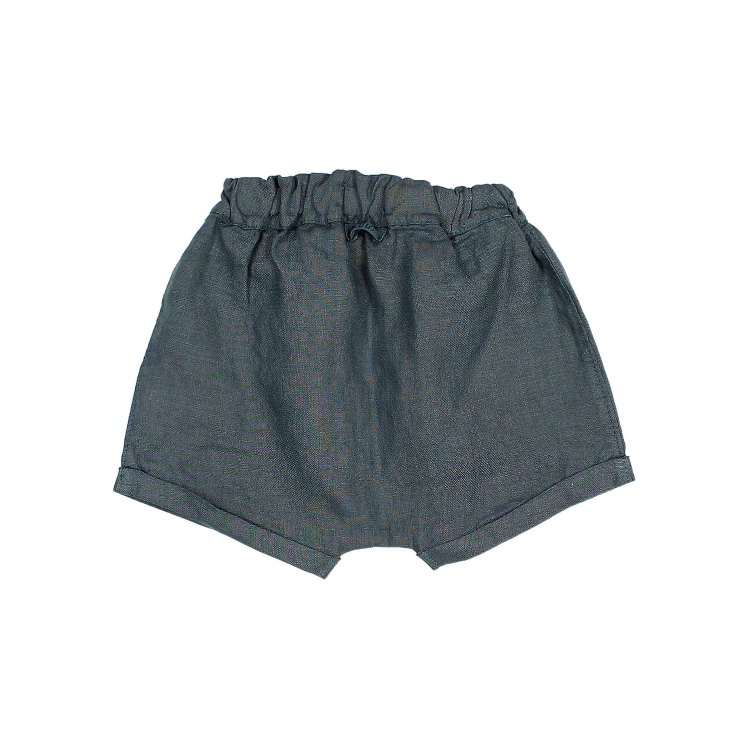 Baby Linen Shorts Blue Teal