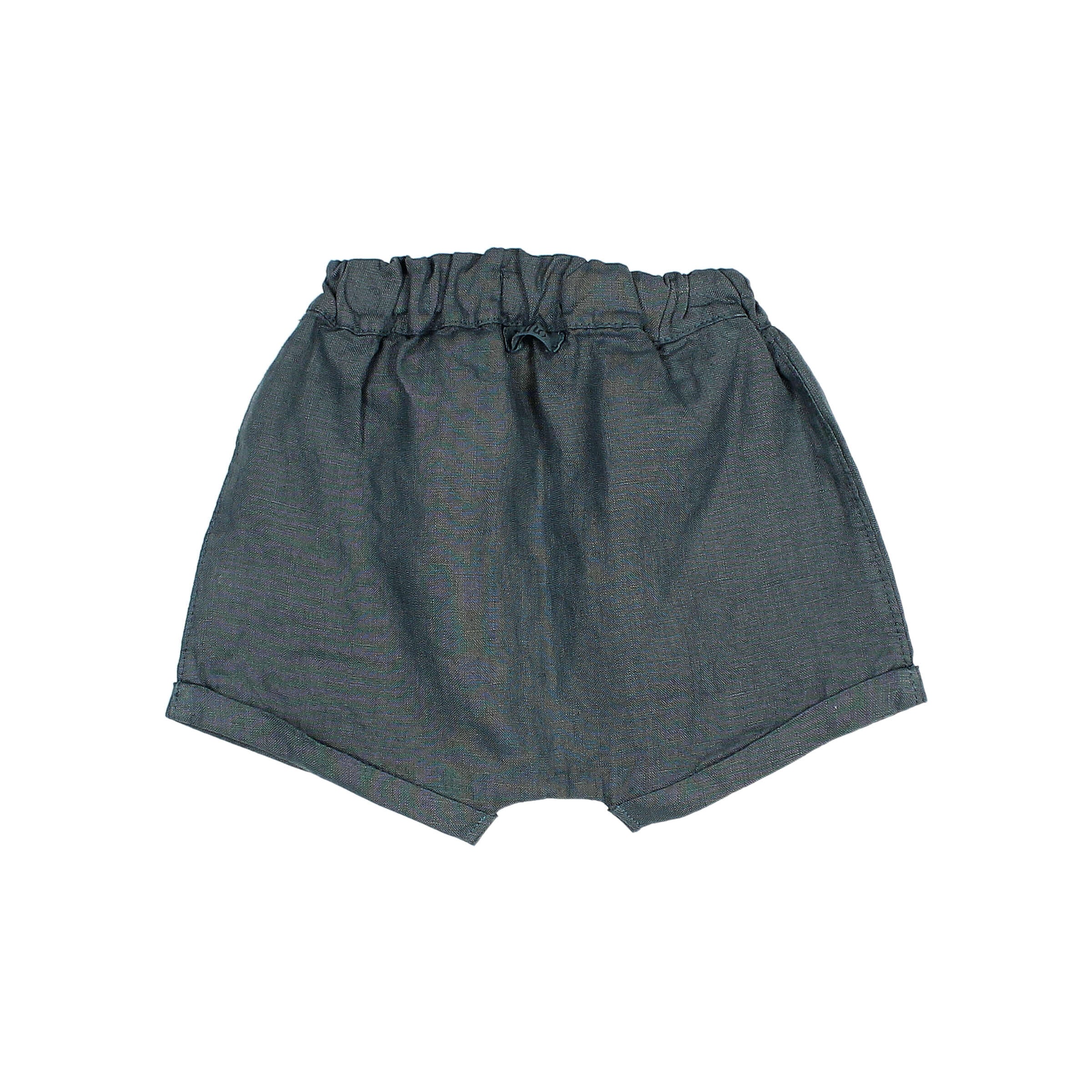 Baby Linen Shorts Blue Teal