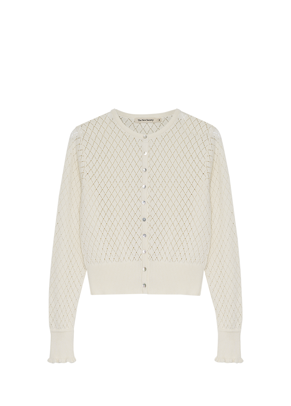 Lirio Woman Cardigan & Top Set - Ecru