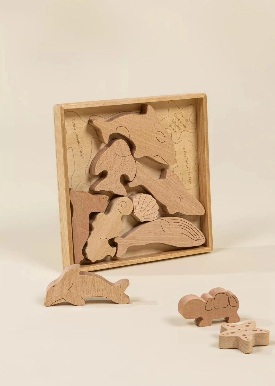 Wooden Balance Puzzle - Under the Sea