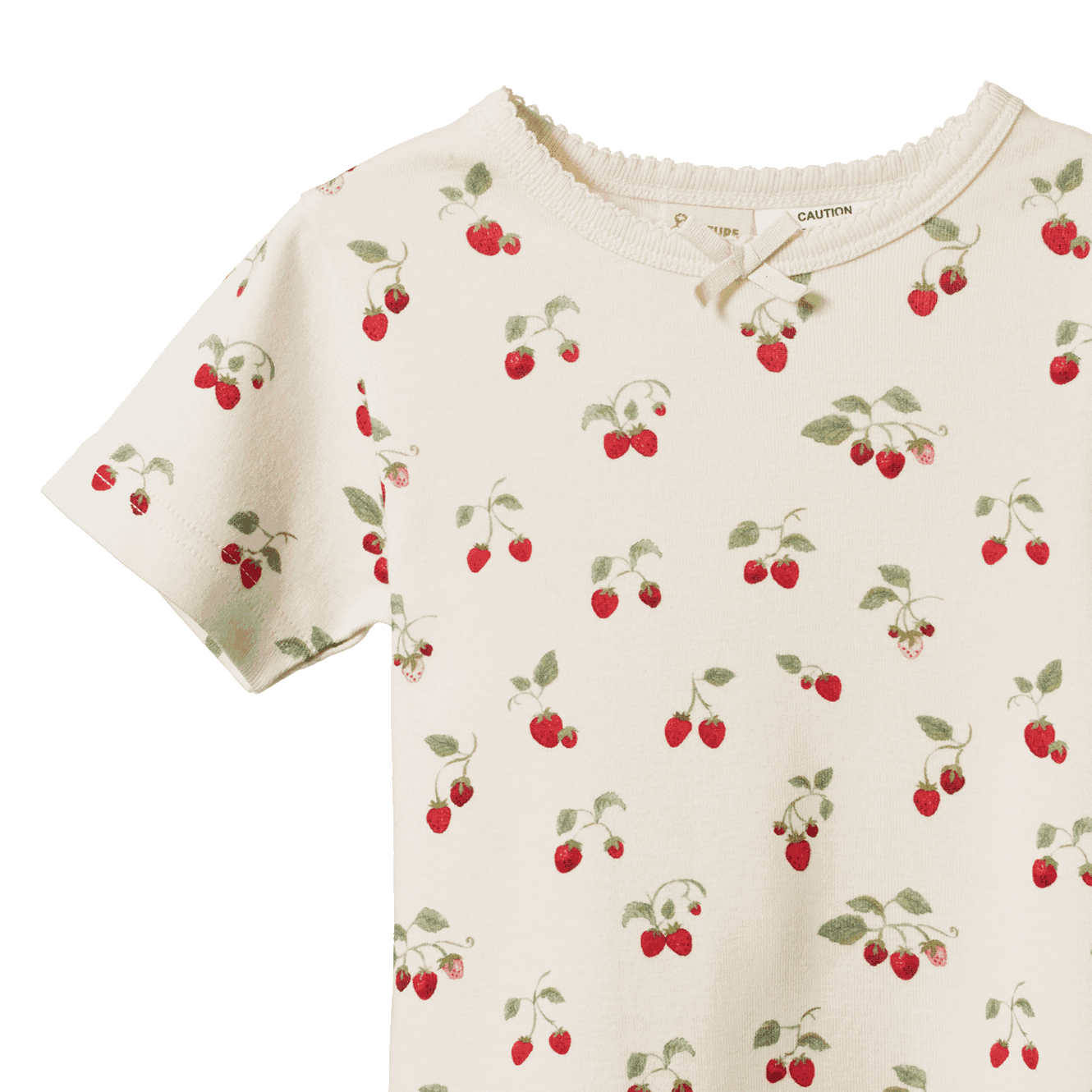 Shortie Pyjama Set - Strawberry Blush Print