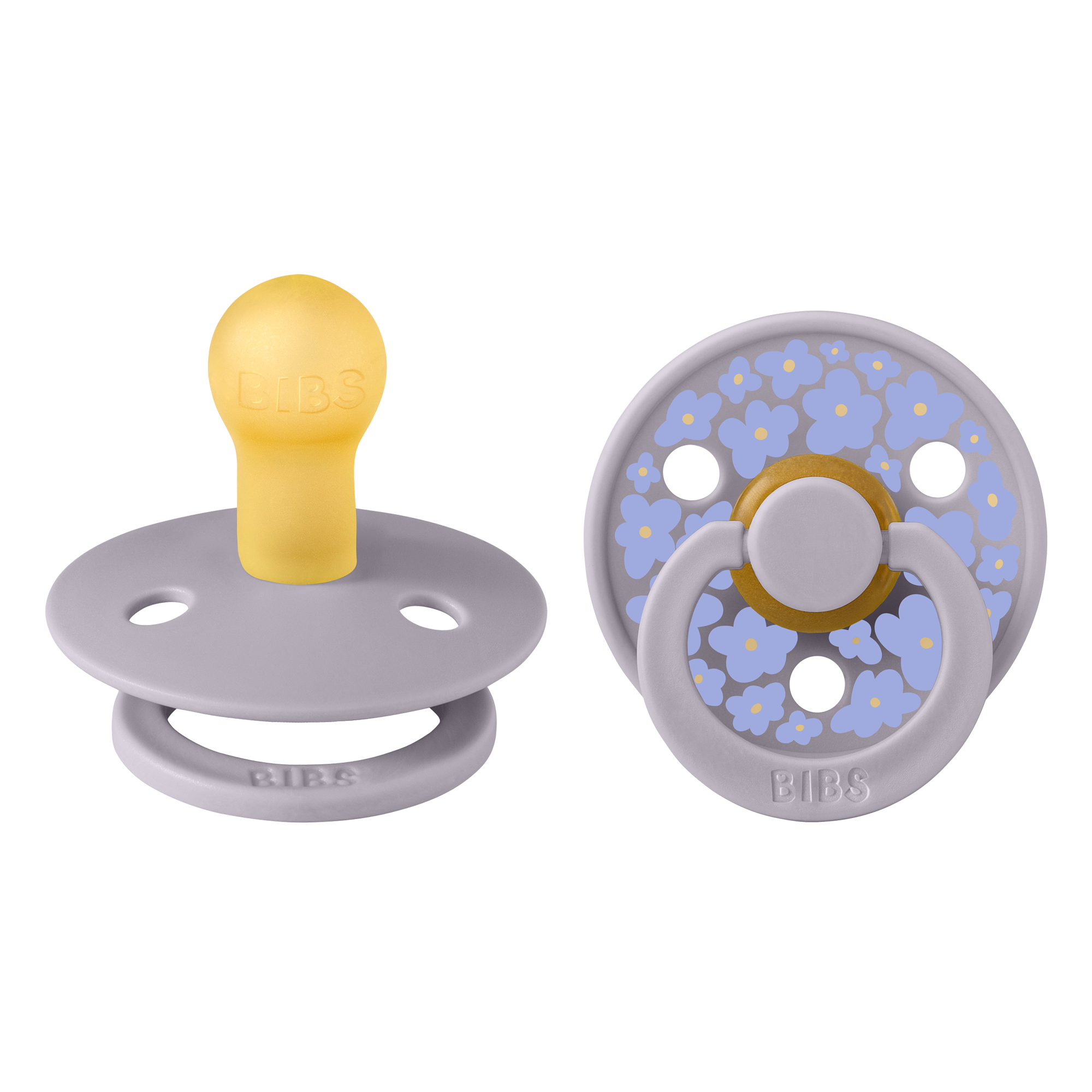 Bibs Pacifier 2 Pack - Fossil Grey Mix