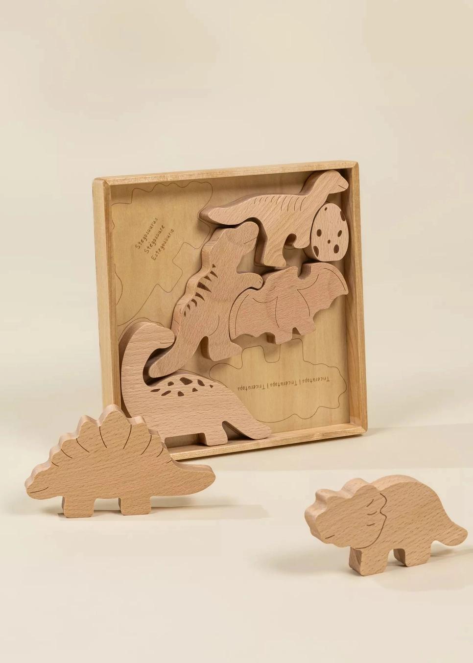 Wooden Balance Puzzle - Dino