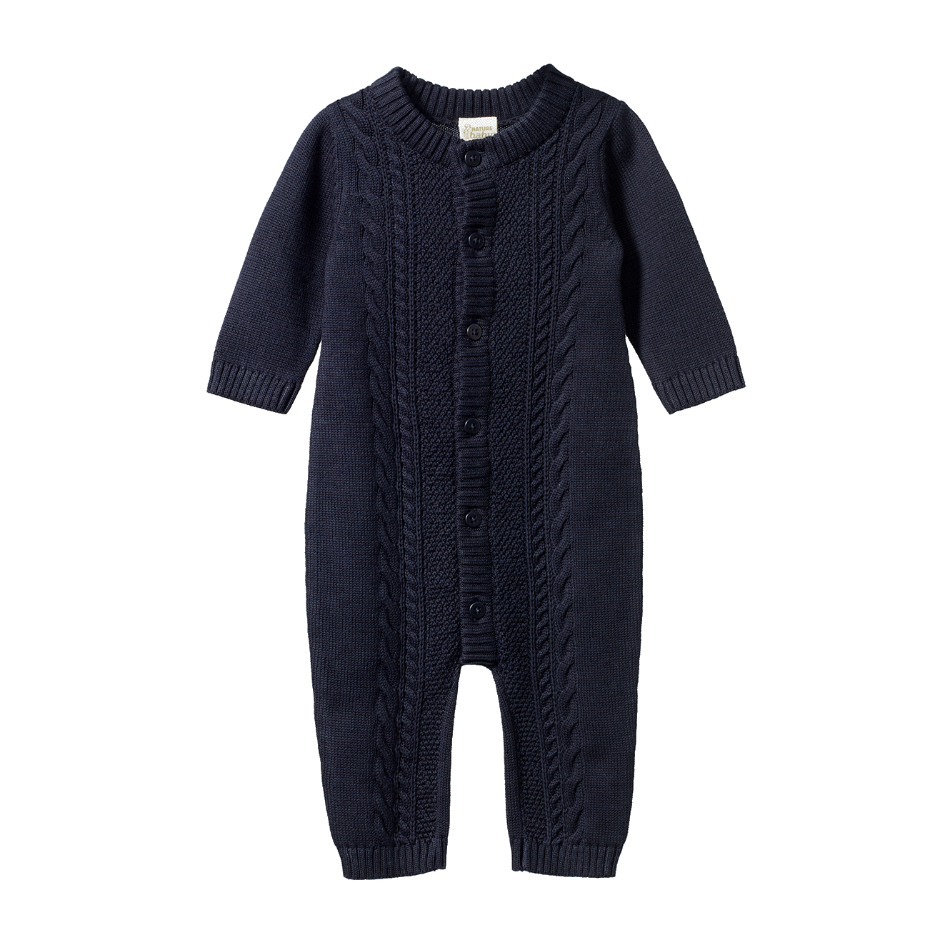 Lou Suit Cotton Knit - Navy Cable Knit
