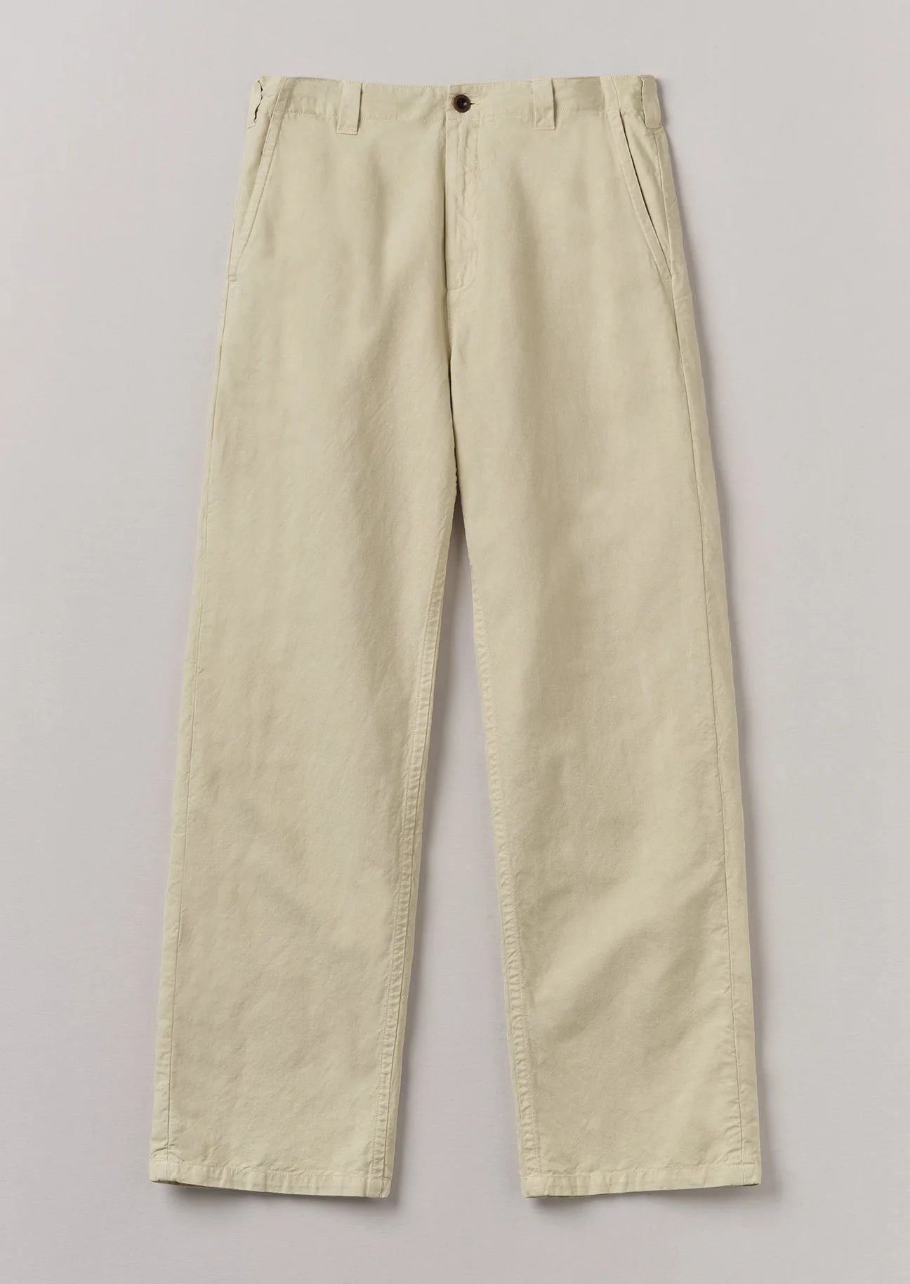 Rory Cotton Linen Drawstring Pants Wood Ash