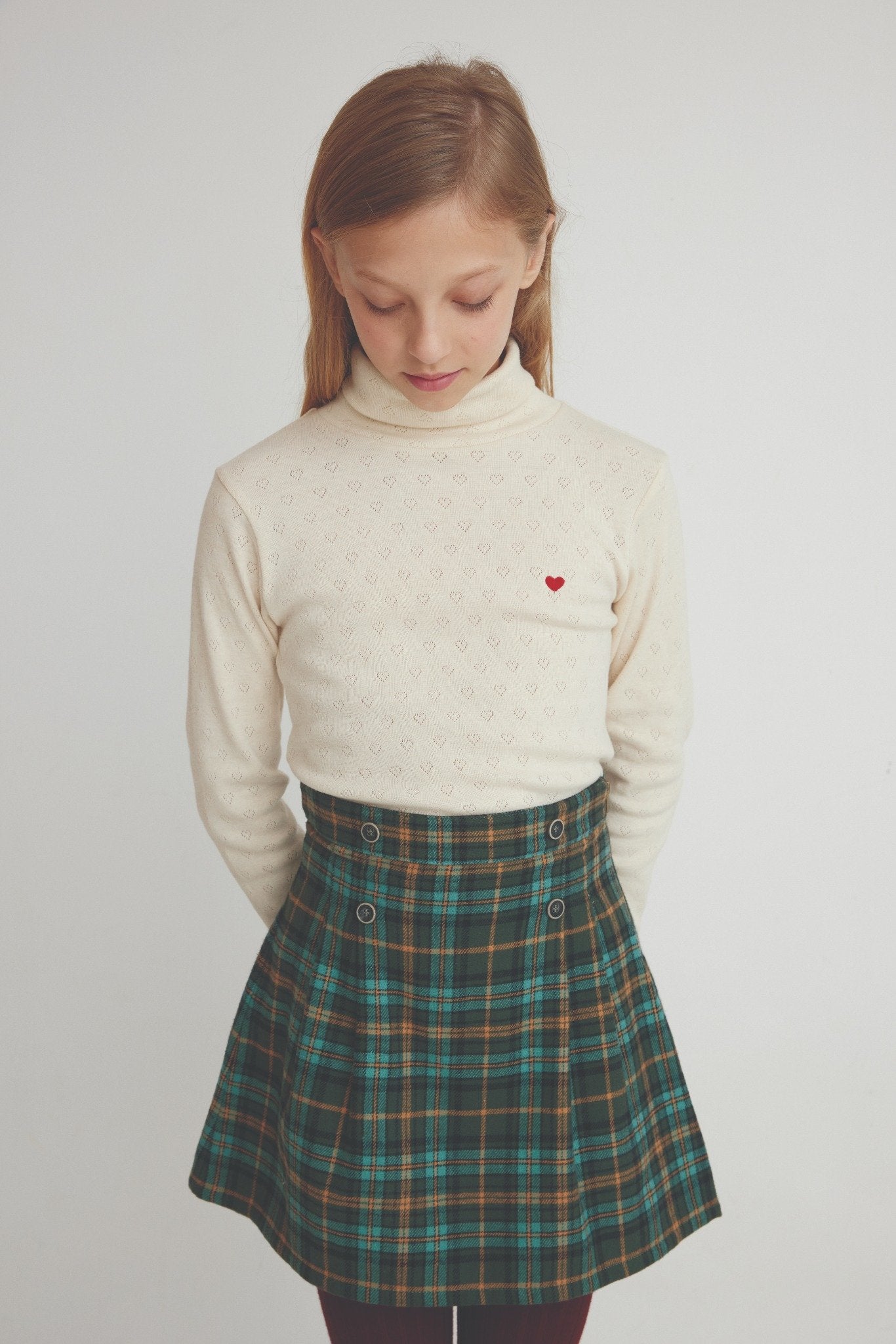 Heart Turtleneck - Natural