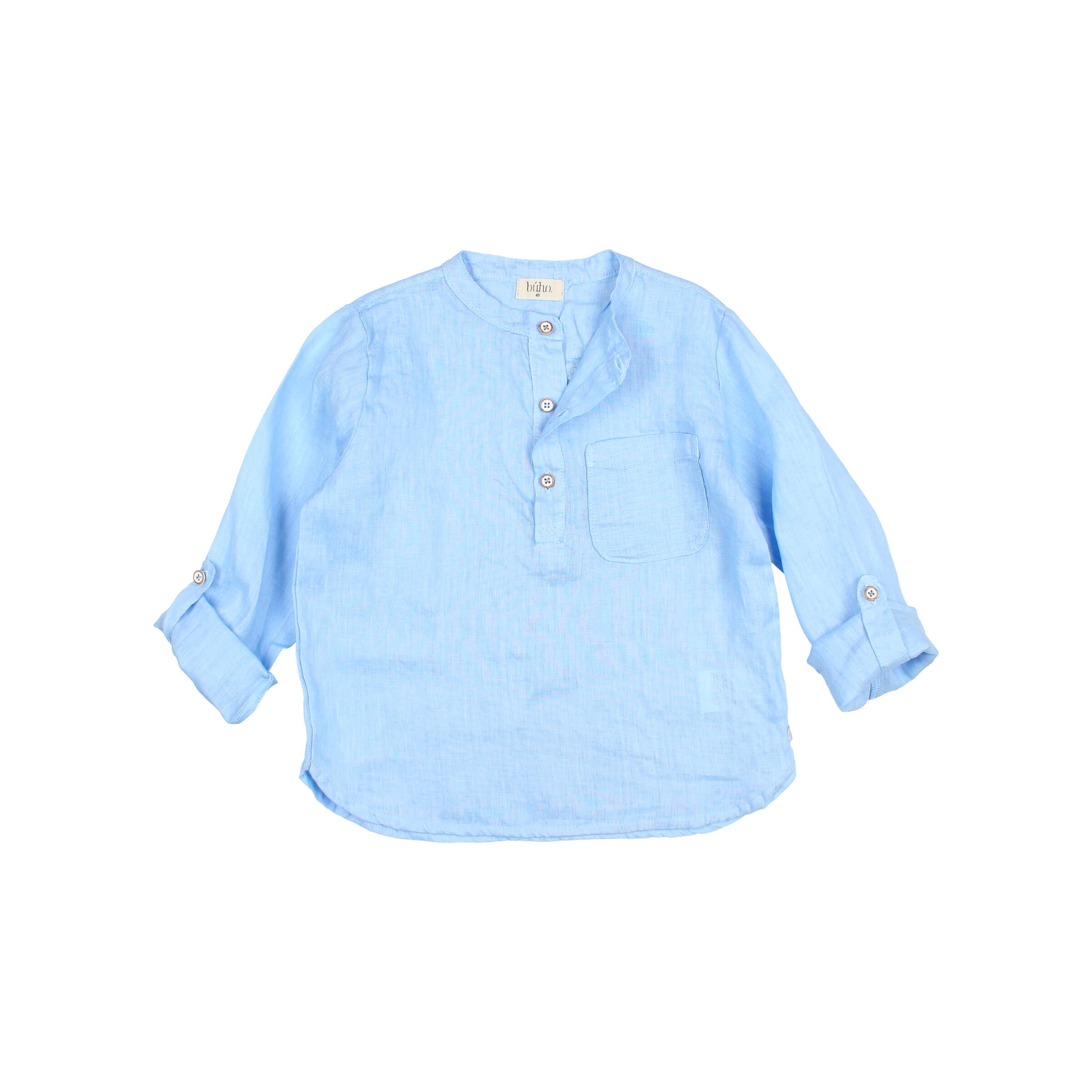Linen Kurta Shirt Provence Blue
