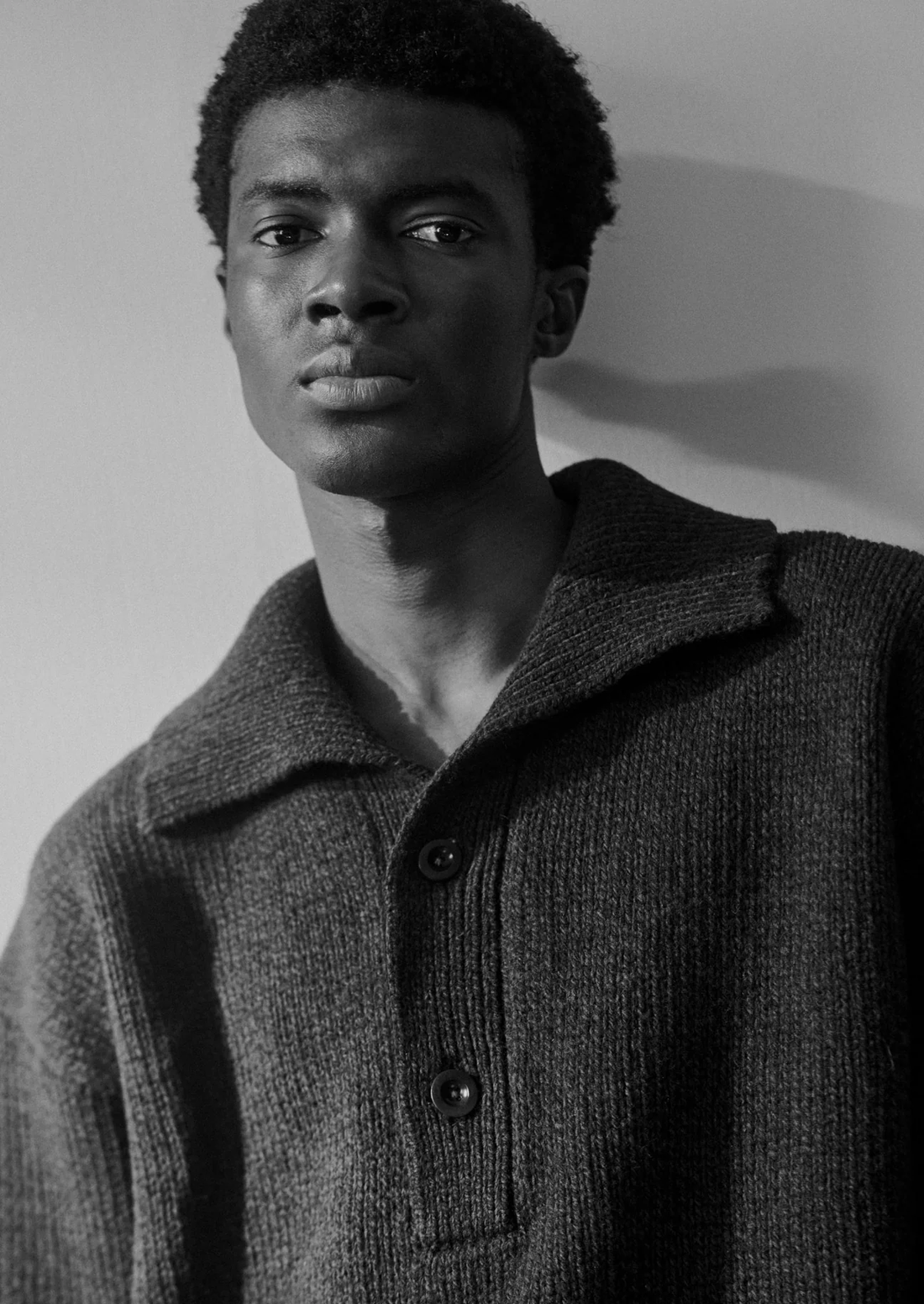 Half Placket Wool Pullover