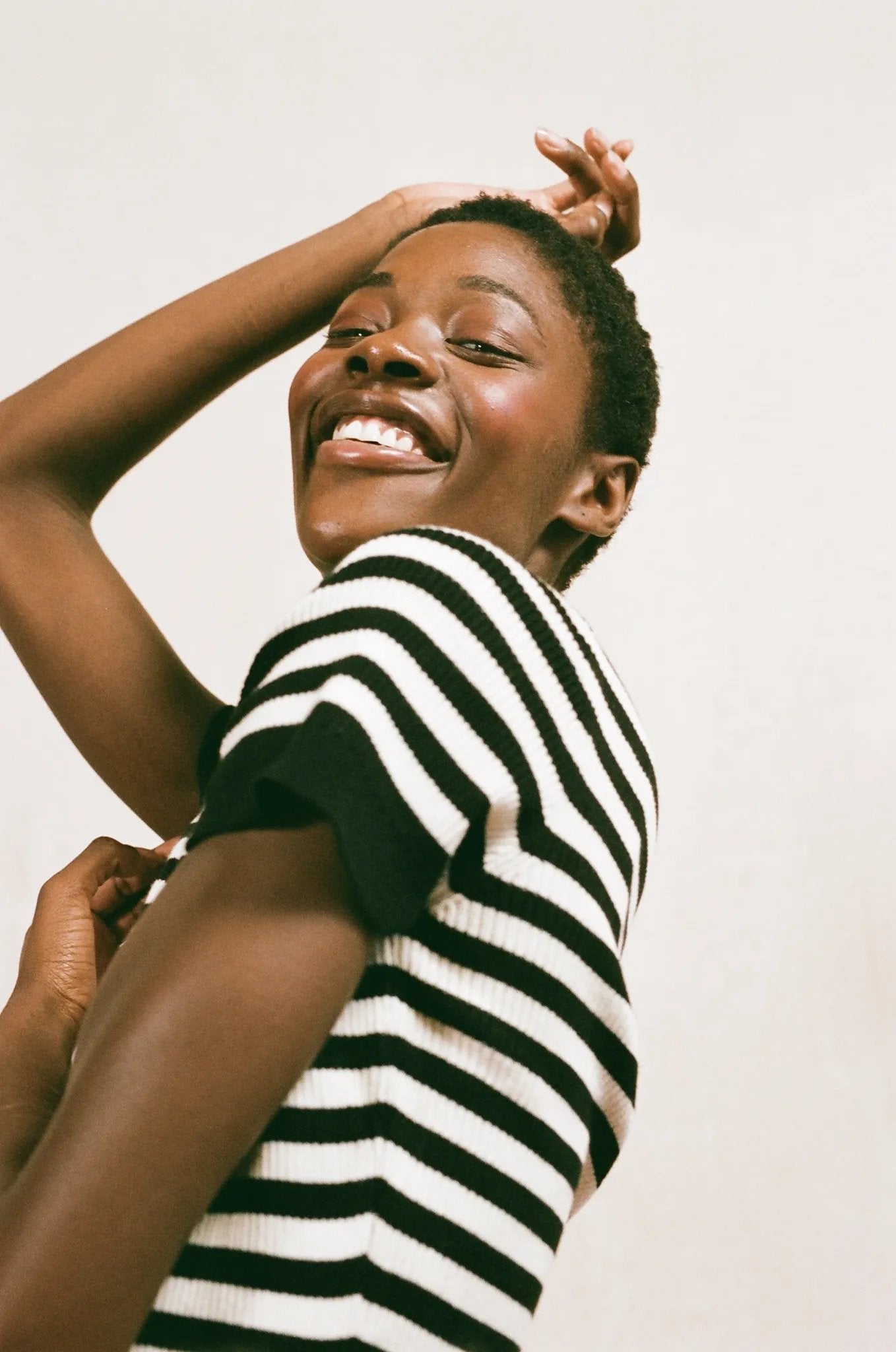 Jones Ribbed Tee| Stripe | Organic