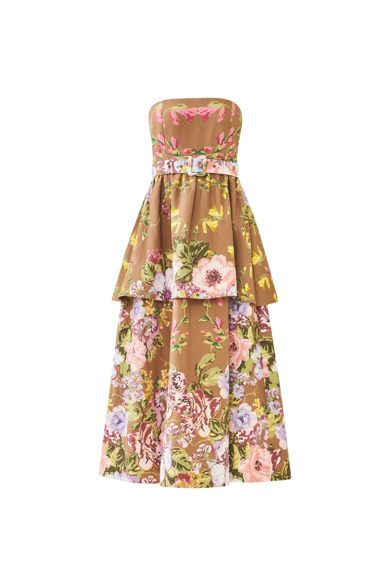 Daisy Dress - Caramel Victorian Floral
