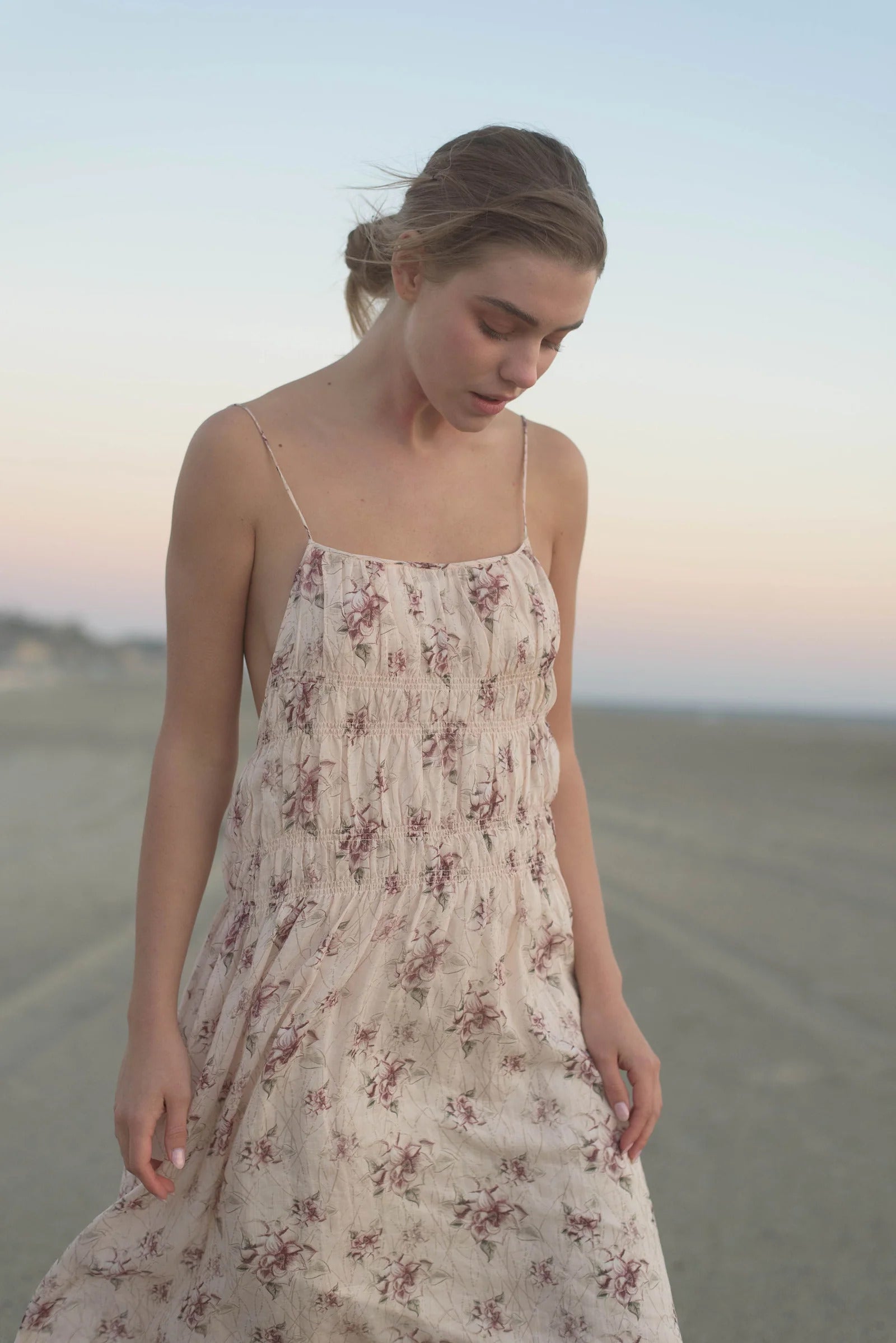 Cecilia Open Back Ramie Dress