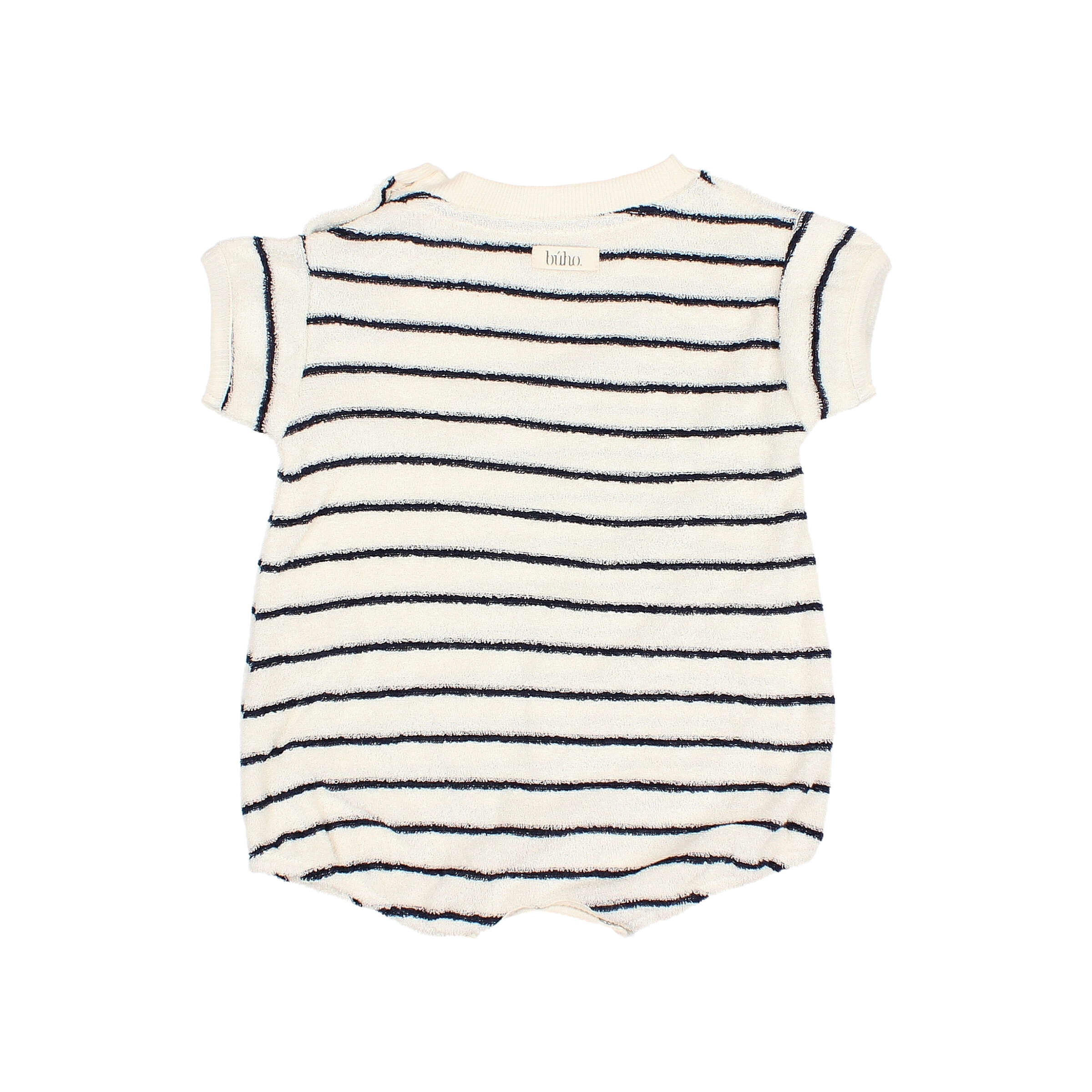 Baby Terry Stripes Romper Nuit