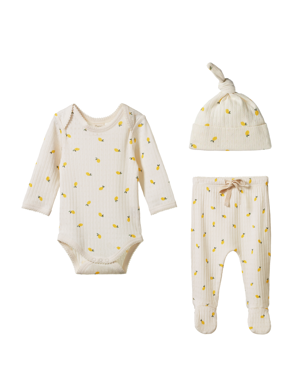 Lemon Print Baby Set