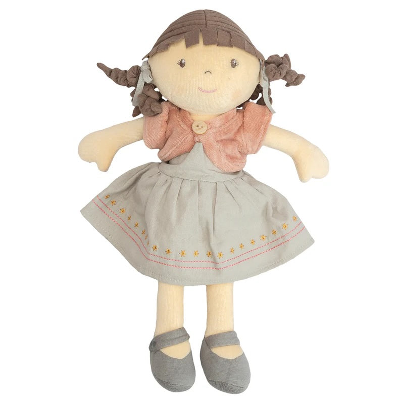 Rose Organic Doll with Brown Hair