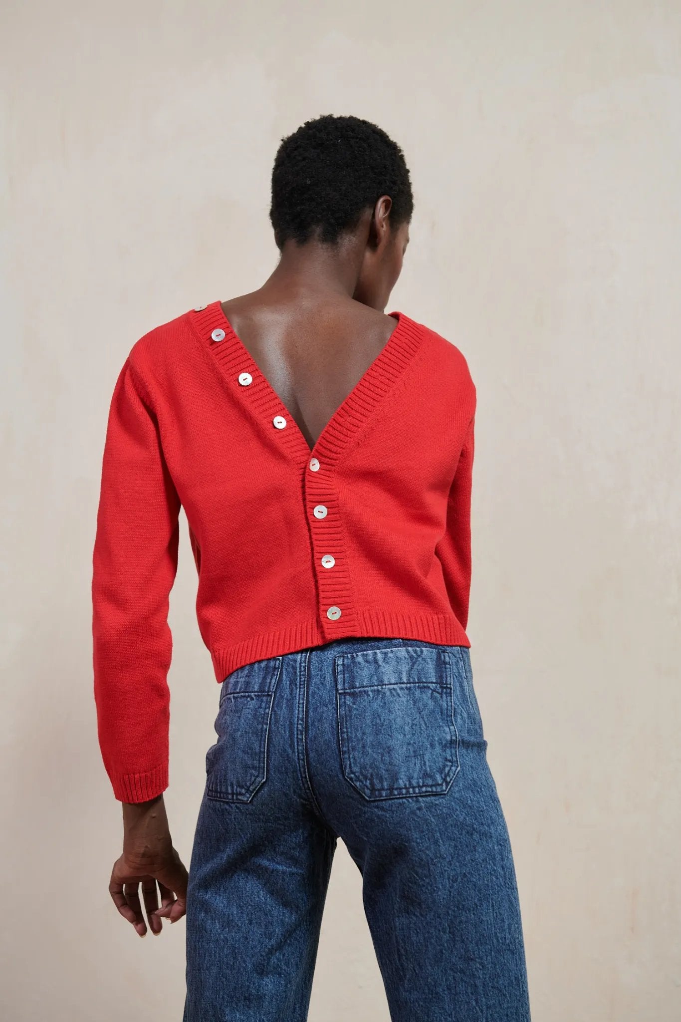 Button Cardi | Piquillo | Organic